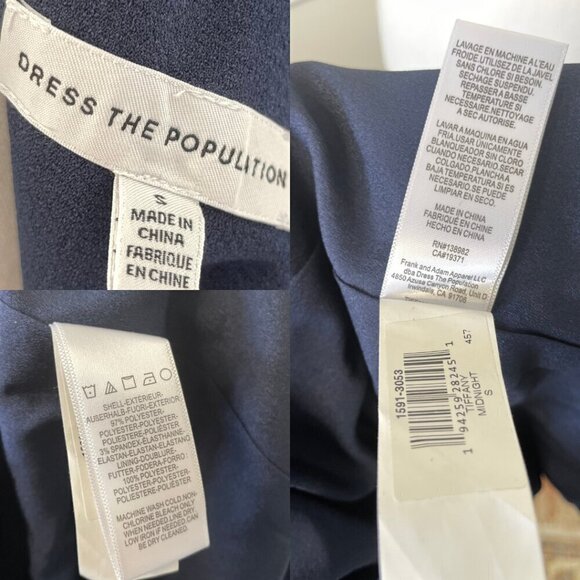 NWT Dress the Population Tiffany Asymmetrical Dress - Picture 12 of 13